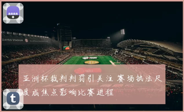 亚洲杯裁判判罚引关注 赛场执法尺度成焦点影响比赛进程